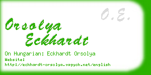 orsolya eckhardt business card